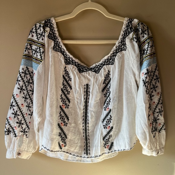Free People All I Need Embroidered Crop Top - Picture 3 of 7